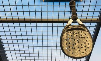 Detail of padel racket handle photo