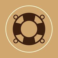 Life saver trendy icon subtle beautiful illustration colorful abstract artwork vector