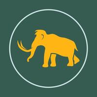 Mammoth trendy icon cunning abstract beautiful illustration colorful artwork design vector