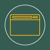 Browser trendy icon cunning abstract beautiful illustration colorful artwork design vector