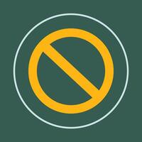 Prohibited trendy icon cunning abstract beautiful illustration colorful artwork design vector