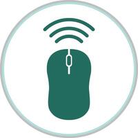 Wireless mouse trendy icon classic abstract beautiful illustration colorful artwork design vector