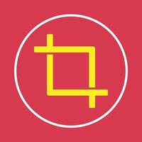 Crop trendy icon attracting abstract illustration colorful artwork design vector