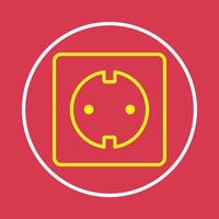 Socket outlet trendy icon attracting abstract illustration colorful artwork design vector
