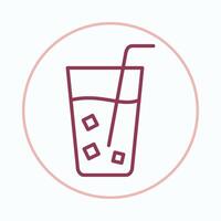 Soft drink sublime trendy icon beautiful abstract illustration artwork colorful design vector