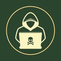 Hacker notable trendy icon beautiful abstract illustration artwork colorful design vector