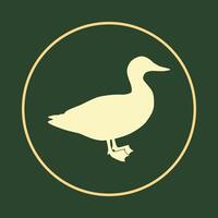 Duck notable trendy icon beautiful abstract illustration artwork colorful design vector