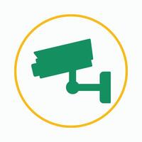 Security camera trendy icon exotic abstract illustration colorful artwork design vector