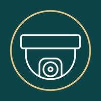 Security camera trendy icon impressive abstract illustration colorful artwork design vector