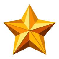 star isolated on white background flat style vector