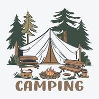 Camping Sublimation Design vector