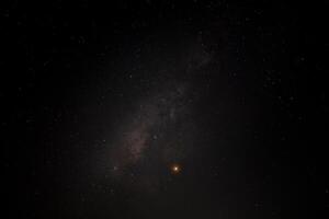 The sky with star in dark night. photo