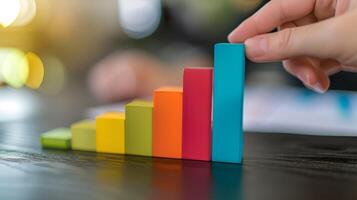 Person Climbing a Bar Graph, Business Stock Photography, Climbing, bar graph, business photo