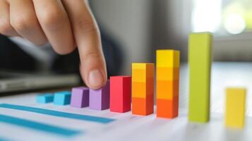 Person Climbing a Bar Graph, Business Stock Photography, Climbing, bar graph, business photo