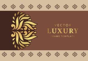 luxury frame with traditional Seamless Pattern vector