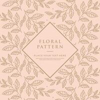 floral pattern background vector