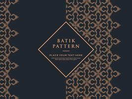 Abstract batik pattern background with logo vector