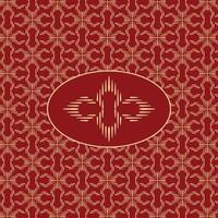 luxury abstract batik pattern background with logo vector
