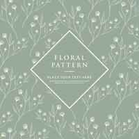floral pattern background vector