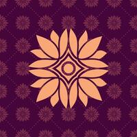 Abstract lotus floral seamless pattern, Tropical floral background vector