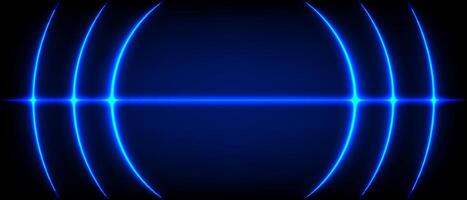 Digital illustration of a glowing on a dark blue background vector