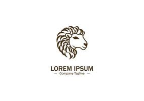 Abstract and Simple Isolated Sheep Icon for Modern Pet Logo Vectors