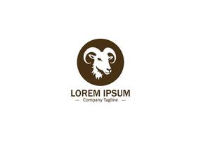 Isolated Abstract Sheep Silhouette for Modern Pet Logo Icons vector