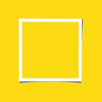 a yellow square with a white square in the middle. vector