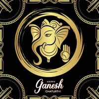 illustration of Lord Ganpati background for Ganesh Chaturthi vector