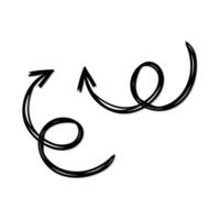 Circular rotation loading arrow, redo process. Illustration. vector