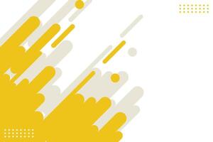 Yellow rounded lines background. Abstract dashed lines and dots. illustration vector
