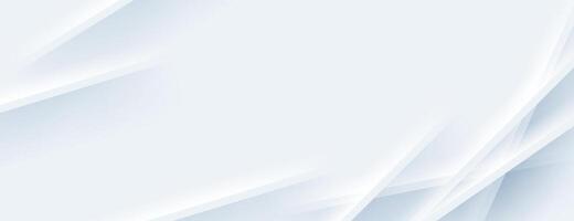 white overlapping stripes banner background vector