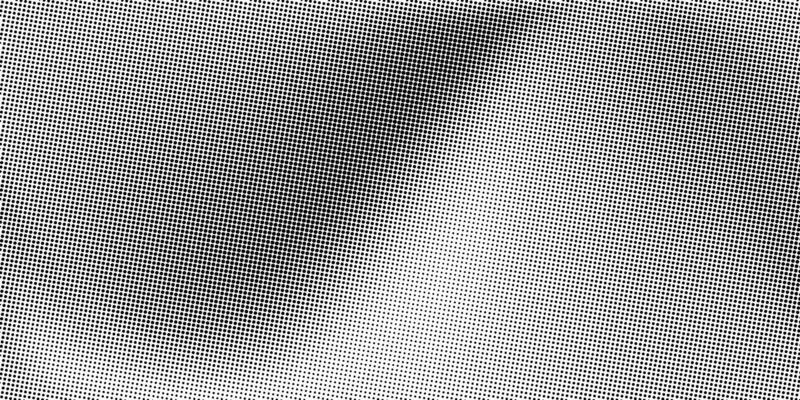 Black and white halftone small dots pattern. Vintage abstract wavy background