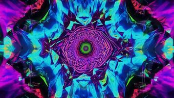 Pulsing with bright colors creating fascinating patterns video