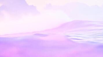 Soft pastel waves gently flow, creating a dreamlike effect. video