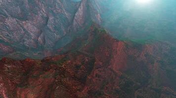 Camera movement over the surface of the planet Mars video