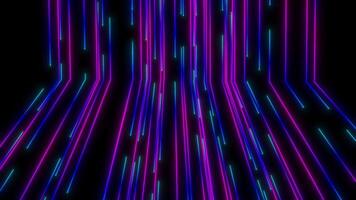 Vibrant colored glow lines creating a seamless looping background with dynamic light effects. video
