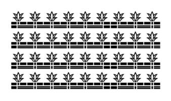 Egyptian national ornaments, Papyrus with elements of ancient Egyptian history, Silhouette patterns on papyrus paintings in temples and pyramid hieroglyph walls vector
