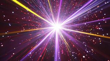 Galactic Burst of Light and Color in Outer Space video
