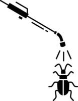 bug killer solid glyph illustration vector