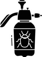 bug spray solid glyph illustration vector