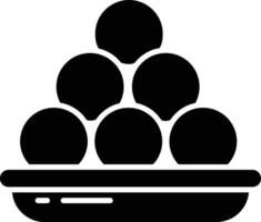 Laddu solid glyph illustration vector