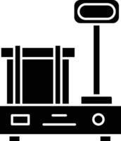 weighing scale solid glyph illustration vector