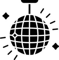 mirror globe light solid glyph illustration vector