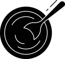 yogurt solid glyph illustration vector
