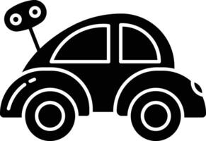 spring key toy car solid glyph illustration vector