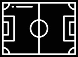 Soccer Field solid glyph illustration vector
