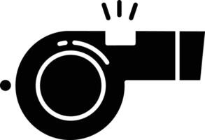 Whistle solid glyph illustration vector