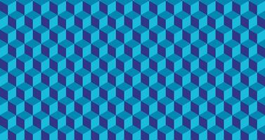 Blue Cube Polygon Pattern Background Wallpaper vector