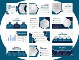 business presentation backgrounds design template and page layout design for brochure ,annual report and company profile vector